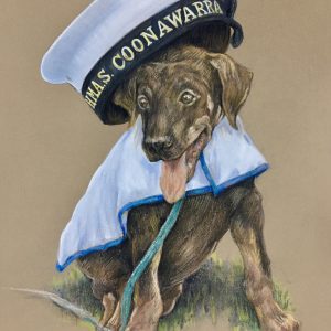 The Mascot: TUIN of HMAS Coonawarra ©2020 (Pastel, 27 x 37 cm.) $450.00