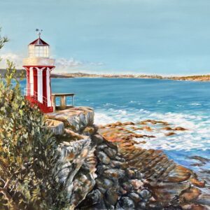 Hornby Light, South Head, Sydney ©2025 (Acrylic on Canvas, 91 x 122 cm.) $5500